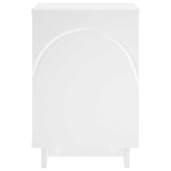 vidaXL Bedside Cabinet White 33.5 x 34.5 x 50 cm Engineered Wood 4