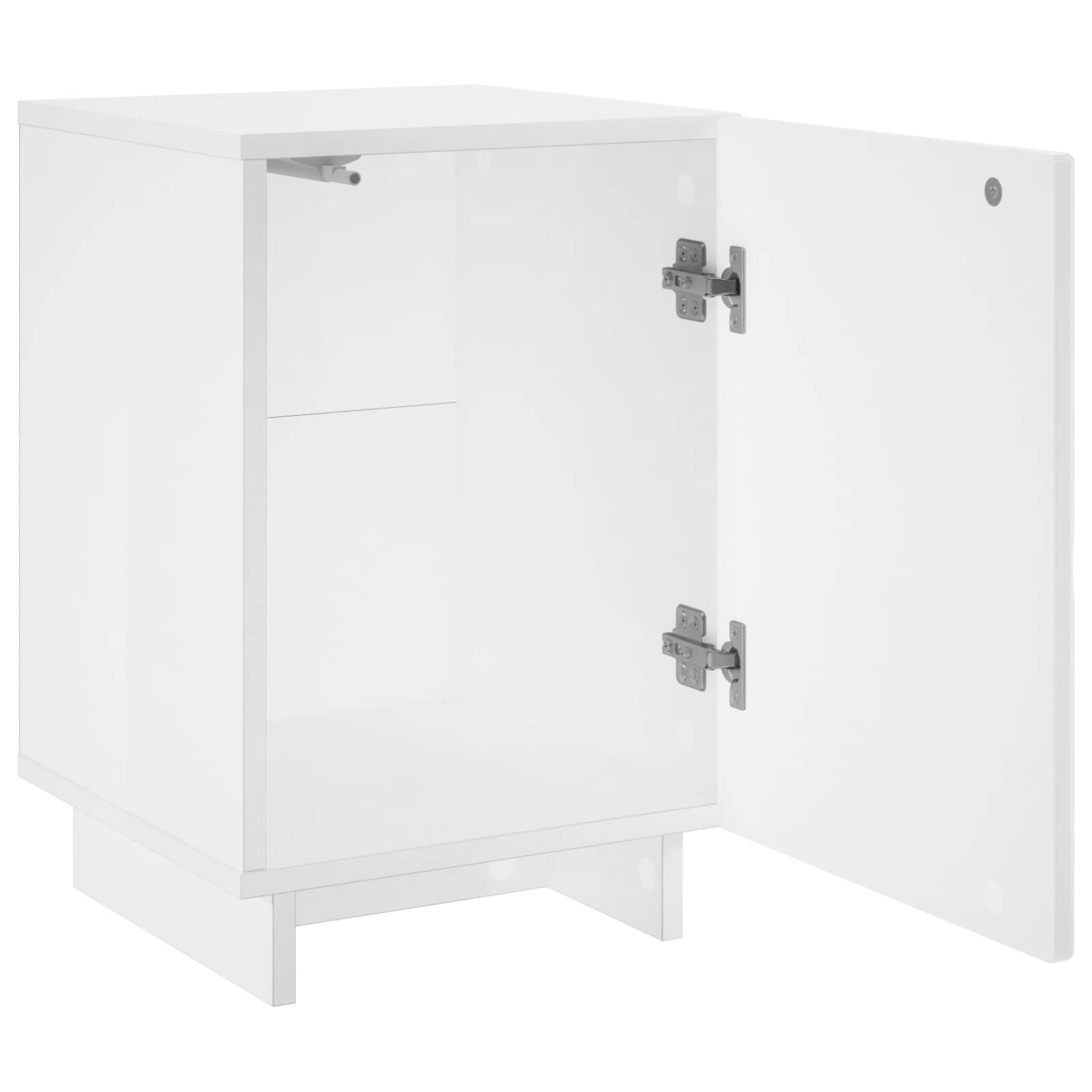 vidaXL Bedside Cabinet 2 pcs White 33.5 x 34.5 x 50 cm Engineered Wood 3