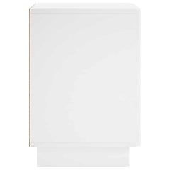 vidaXL Bedside Cabinet 2 pcs White 33.5 x 34.5 x 50 cm Engineered Wood 5