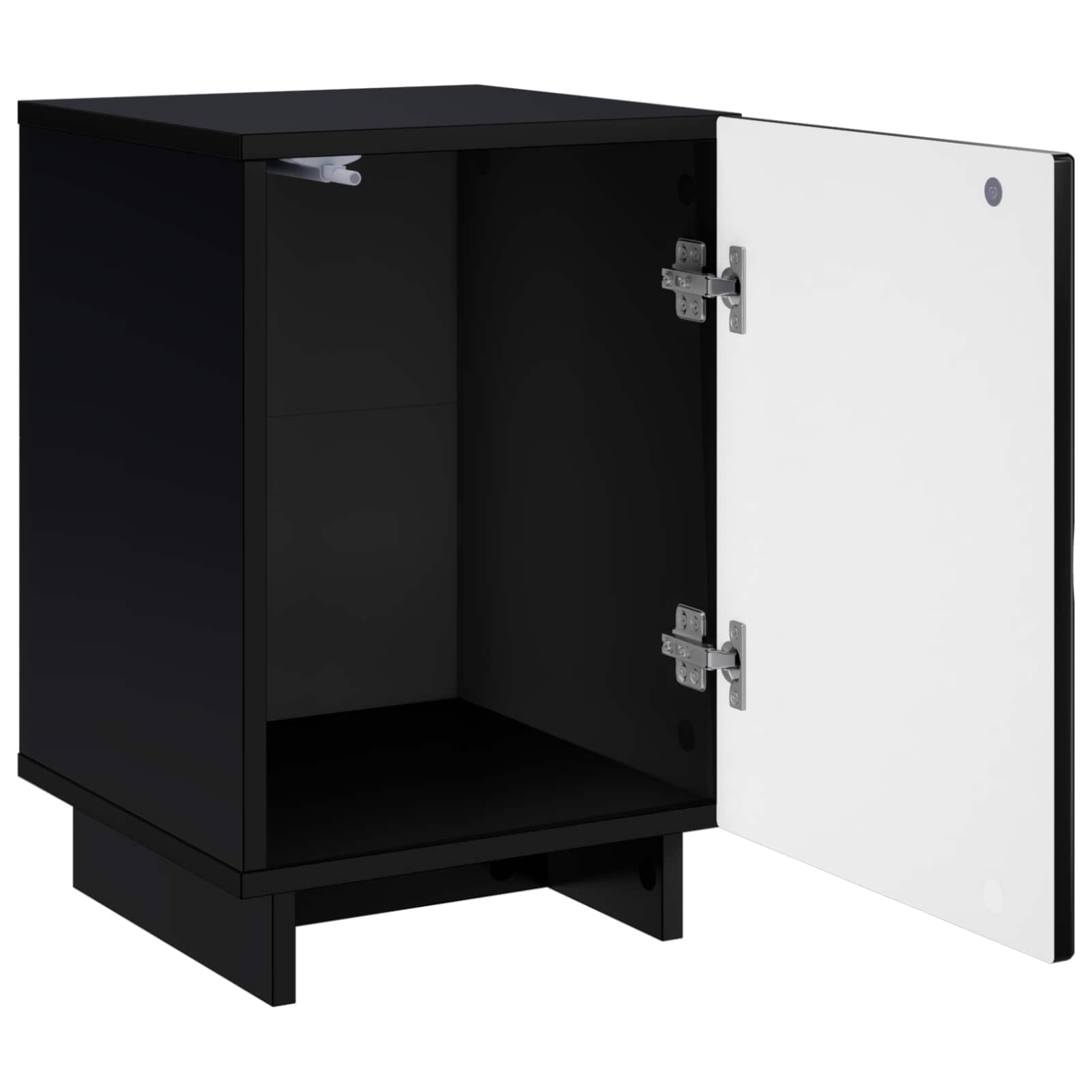 vidaXL Bedside Cabinet 2 pcs Black 33.5 x 34.5 x 50 cm Engineered Wood 3