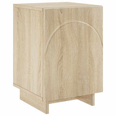 Bedside Cabinet Sonoma Oak Engineered Wood, image 2
