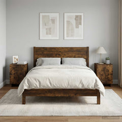 vidaXL Bedside Cabinet 2 pcs Smoked Oak 33.5 x 34.5 x 50 cm 1