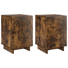 vidaXL Bedside Cabinet 2 pcs Smoked Oak 33.5 x 34.5 x 50 cm 2