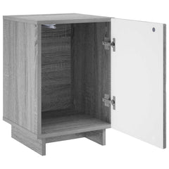 vidaXL Bedside Cabinet Grey Sonoma 33.5 x 34.5 x 50 cm Engineered Wood 3