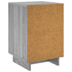 vidaXL Bedside Cabinet Grey Sonoma 33.5 x 34.5 x 50 cm Engineered Wood 6