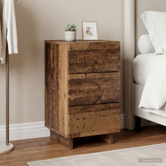 Bedside Cabinet 33.5 x 34.5 x 60 cm Old wood 1