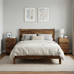 Bedside Cabinet 33.5 x 34.5 x 60 cm Old wood 2