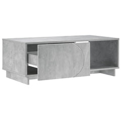 vidaXL Coffee Table Concrete Grey 95 x 50.5 x 35 cm Engineered Wood 3
