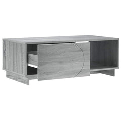 vidaXL Coffee Table Grey Sonoma 95 x 50.5 x 35 cm Engineered Wood 3