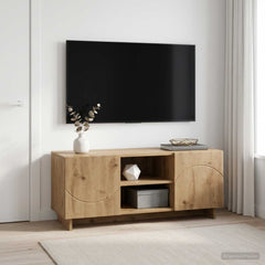 TV Stand Engineered Wood 90 x 34.5 x 40 cm Artisan oak