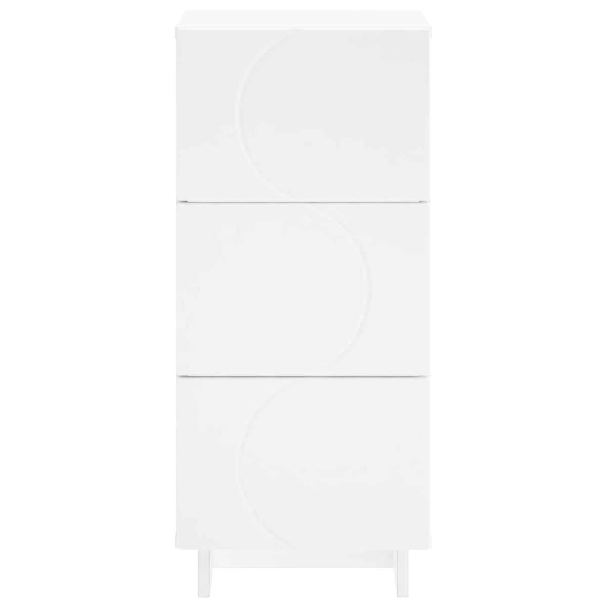 Sideboard 33.5 x 34.5 x 75 cm Engineered Wood White