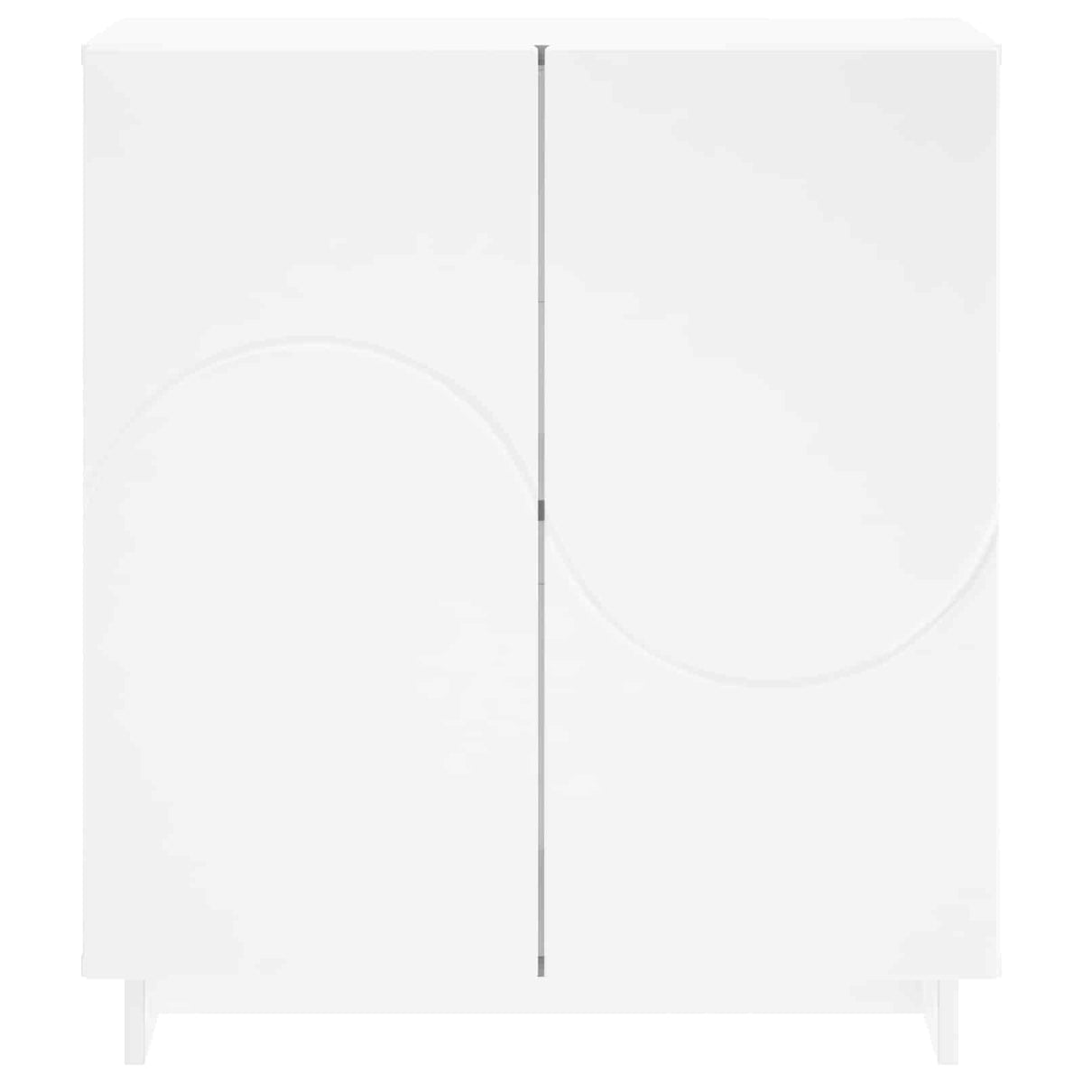 Sideboard 67 x 34.5 x 75 cm Engineered Wood White