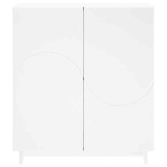 Sideboard 67 x 34.5 x 75 cm Engineered Wood White
