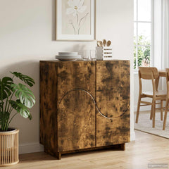 Sideboard 67 x 34.5 x 75 cm Engineered Wood Smoked oak