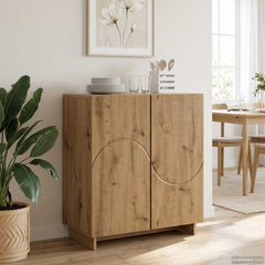 Sideboard 67 x 34.5 x 75 cm Engineered Wood Artisan oak