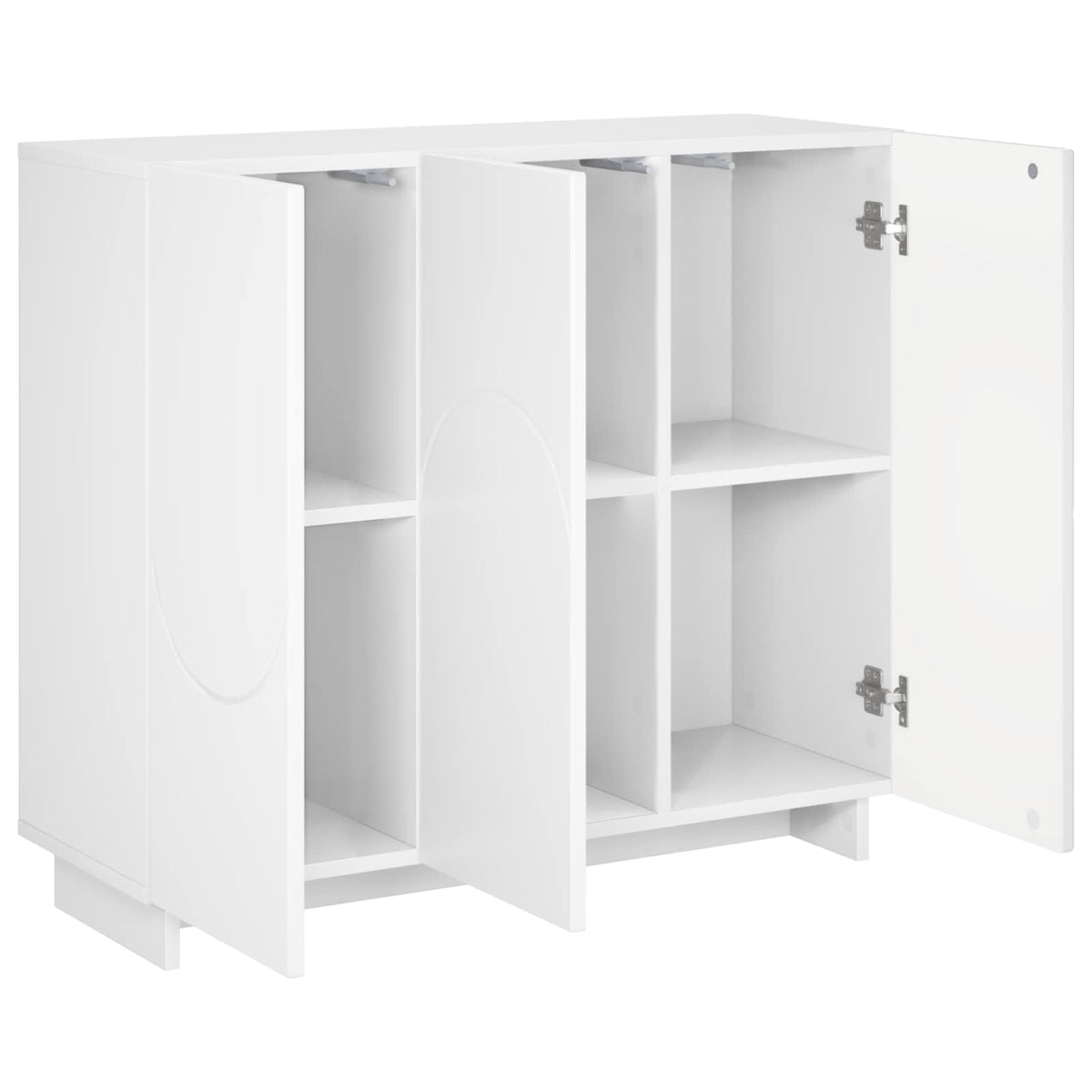 Sideboard 85.5 x 31 x 75 cm Engineered Wood White