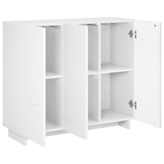 Sideboard 85.5 x 31 x 75 cm Engineered Wood White