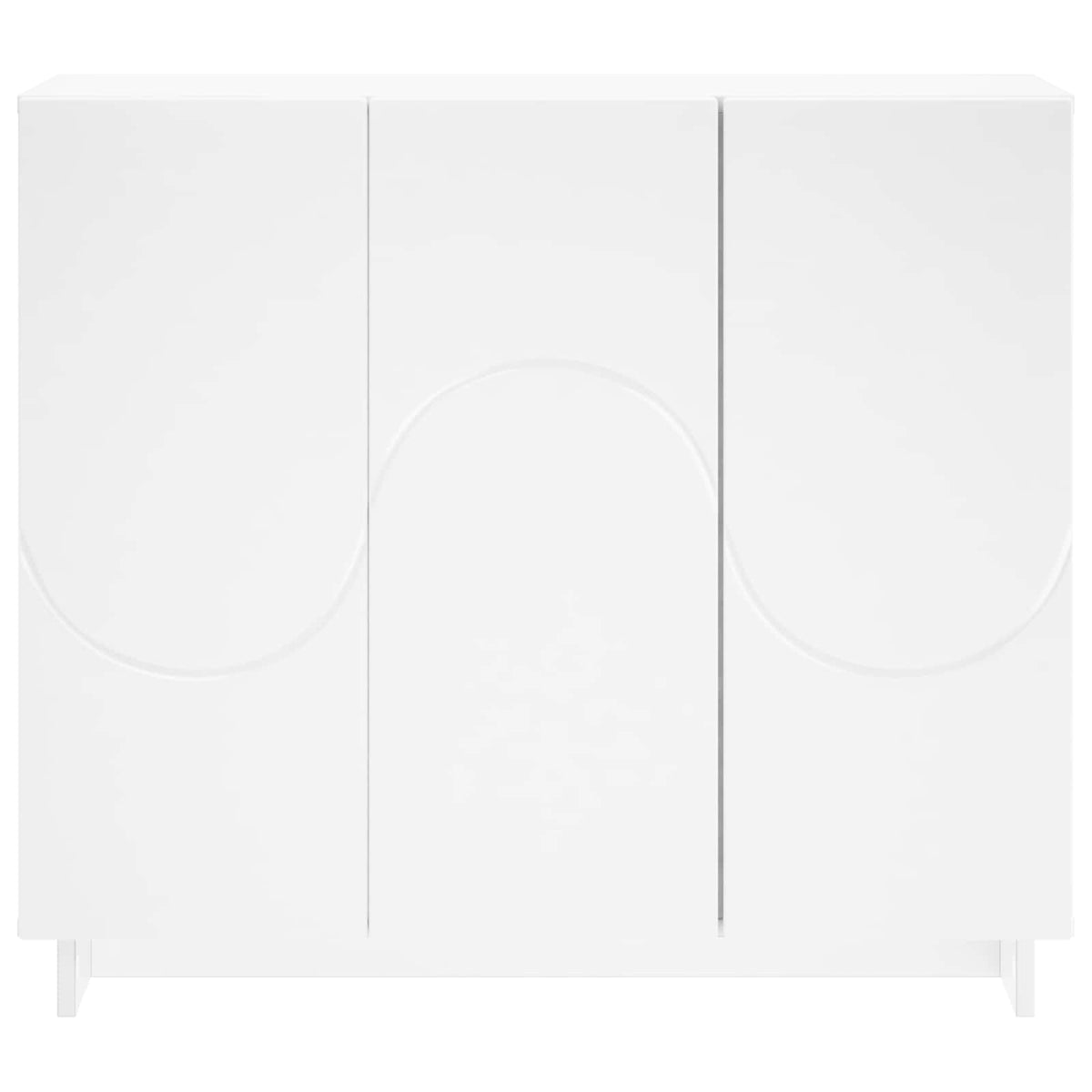 Sideboard 85.5 x 31 x 75 cm Engineered Wood White