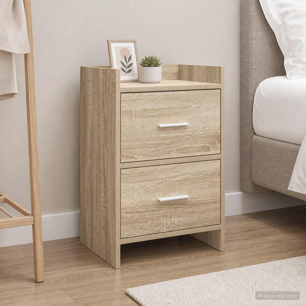 vidaXL Bedside Tables 40 x 30 x 60 cm Engineered Wood