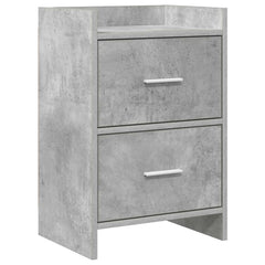 vidaXL Bedside Tables Concrete Grey 40 x 30 x 60 cm Engineered Wood 1
