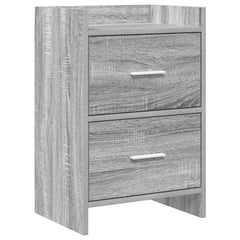 vidaXL Bedside Tables Grey Sonoma 40 x 30 x 60 cm Engineered Wood 1