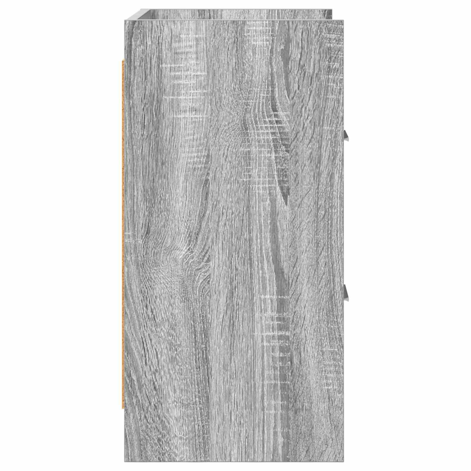 vidaXL Bedside Tables Grey Sonoma 40 x 30 x 60 cm Engineered Wood 5