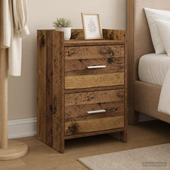 Bedside Tables Engineered Wood in Old Wood
