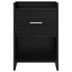 vidaXL Bedside Tables Black Oak 40 x 30 x 60 cm Engineered Wood 4