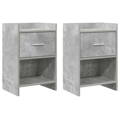 vidaXL Bedside Tables 2 pcs Concrete Grey 40 x 30 x 60 cm 1