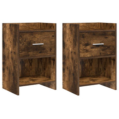 vidaXL Bedside Tables 2 pcs Smoked Oak 40 x 30 x 60 cm Engineered Wood 1