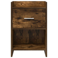vidaXL Bedside Tables 2 pcs Smoked Oak 40 x 30 x 60 cm Engineered Wood 4