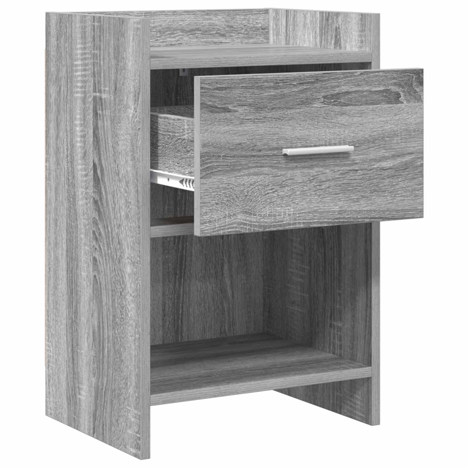vidaXL Bedside Tables Grey Sonoma 40 x 30 x 60 cm Engineered Wood 3