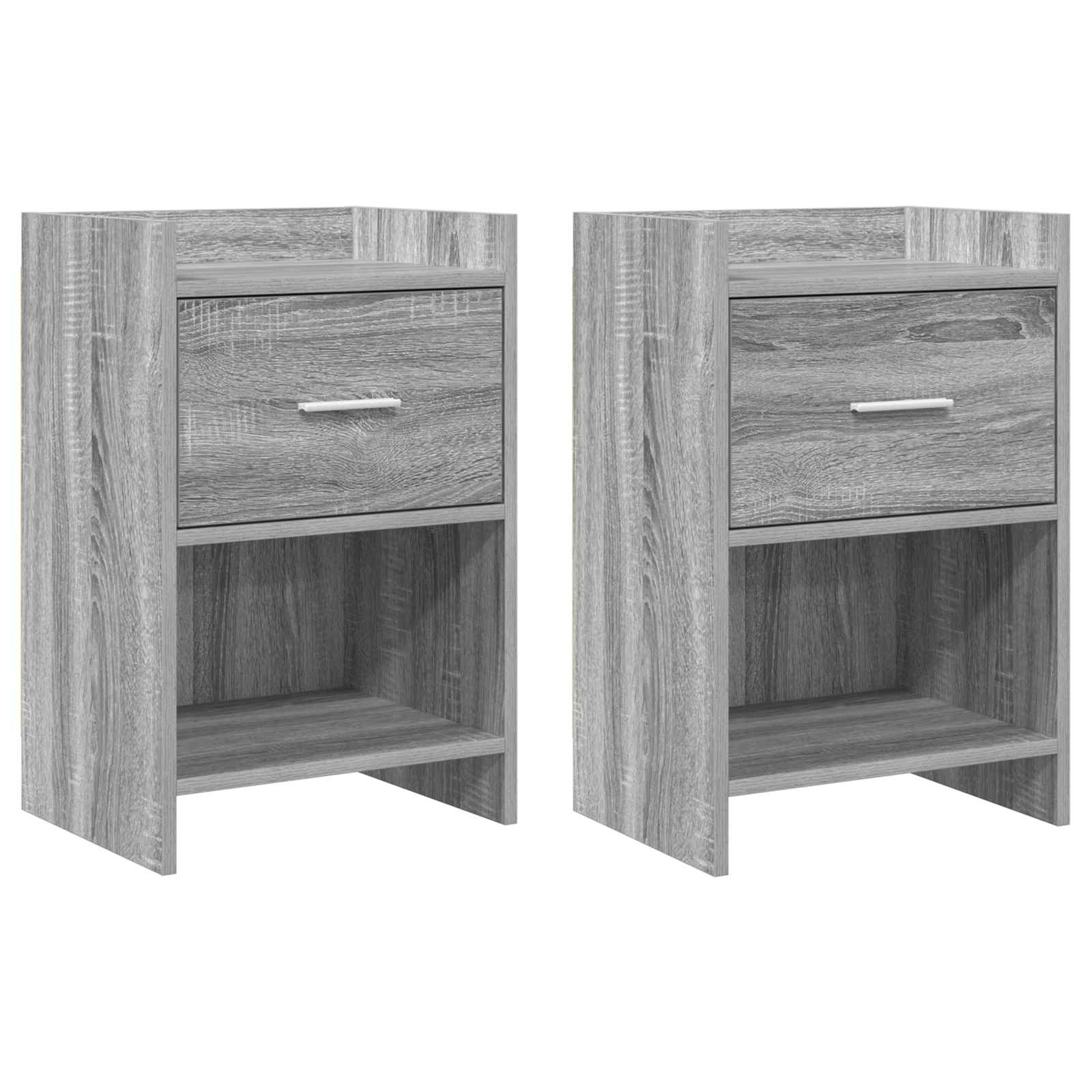 vidaXL Bedside Tables 2 pcs Grey Sonoma 40 x 30 x 60 cm 1