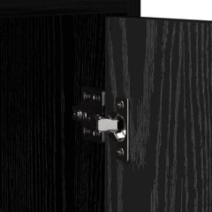 vidaXL Bedside Tables Black Oak 40 x 30 x 60 cm Engineered Wood 6