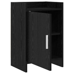 vidaXL Bedside Tables Black Oak 40 x 30 x 60 cm Engineered Wood 3