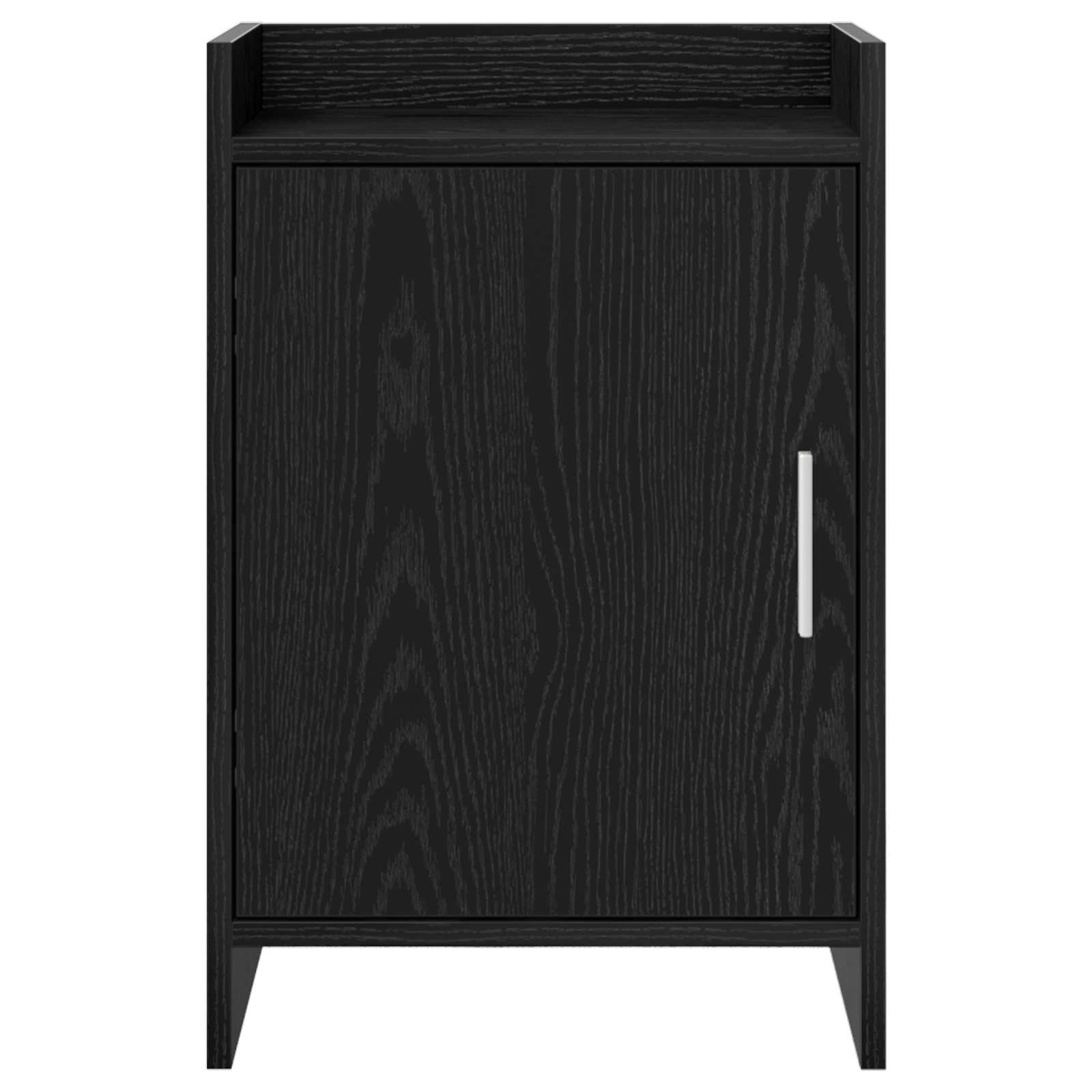 vidaXL Bedside Tables Black Oak 40 x 30 x 60 cm Engineered Wood 4