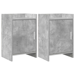 vidaXL Bedside Tables 2 pcs Concrete Grey 40 x 30 x 60 cm 1