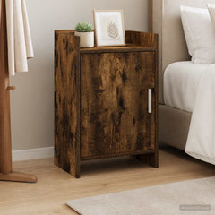 Bedside Tables Engineered Wood in Smoked Oak