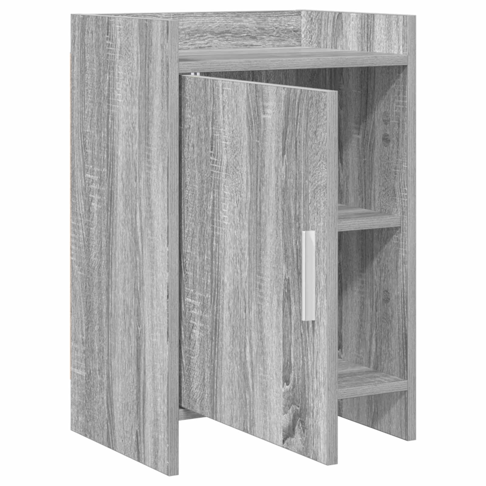 vidaXL Bedside Tables Grey Sonoma 40 x 30 x 60 cm Engineered Wood 3