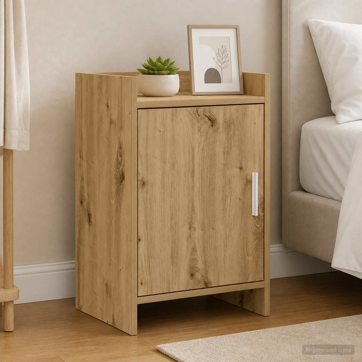 Bedside Tables Engineered Wood in Artisan Oak