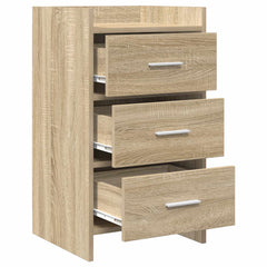 vidaXL Bedside Tables Sonoma Oak 40 x 36 x 70 cm Engineered Wood 3