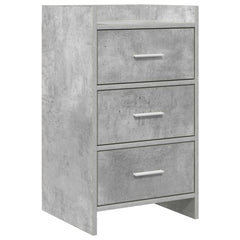 vidaXL Bedside Tables Concrete Grey 40 x 36 x 70 cm Engineered Wood 1