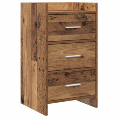 vidaXL Bedside Tables Old Wood 40 x 36 x 70 cm Engineered Wood 1