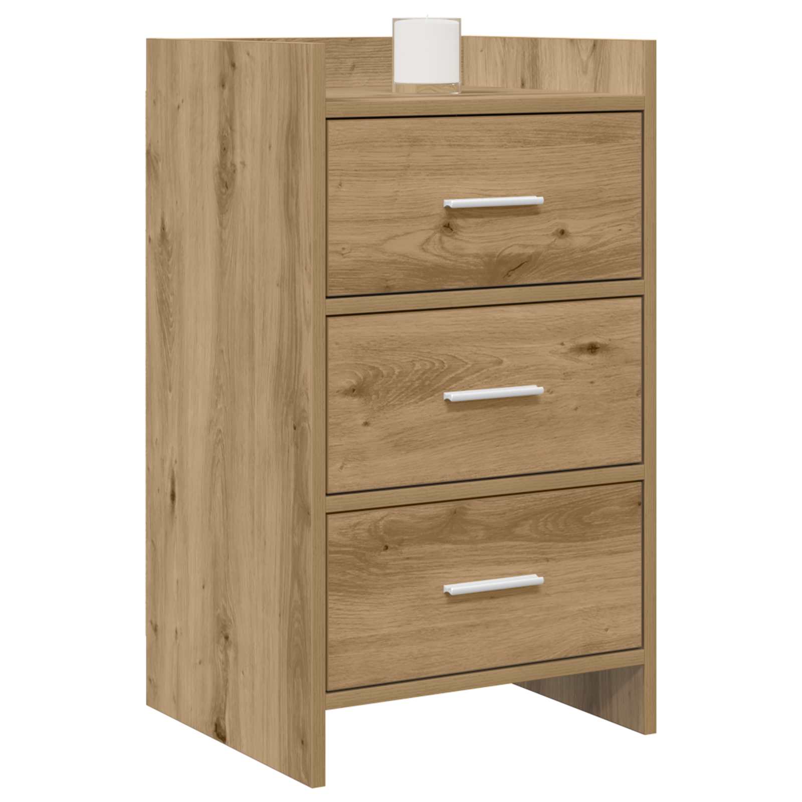 vidaXL Bedside Tables Artisan Oak 40 x 36 x 70 cm Engineered Wood 2