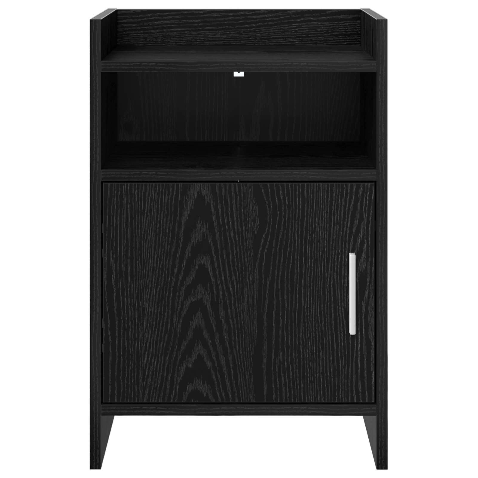 vidaXL Bedside Tables Black Oak 40 x 36 x 60 cm Engineered Wood 4