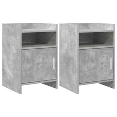 vidaXL Bedside Tables 2 pcs Concrete Grey 40 x 36 x 60 cm 1