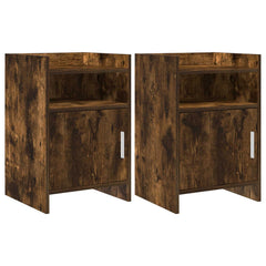 vidaXL Bedside Tables 2 pcs Smoked Oak 40 x 36 x 60 cm Engineered Wood 1