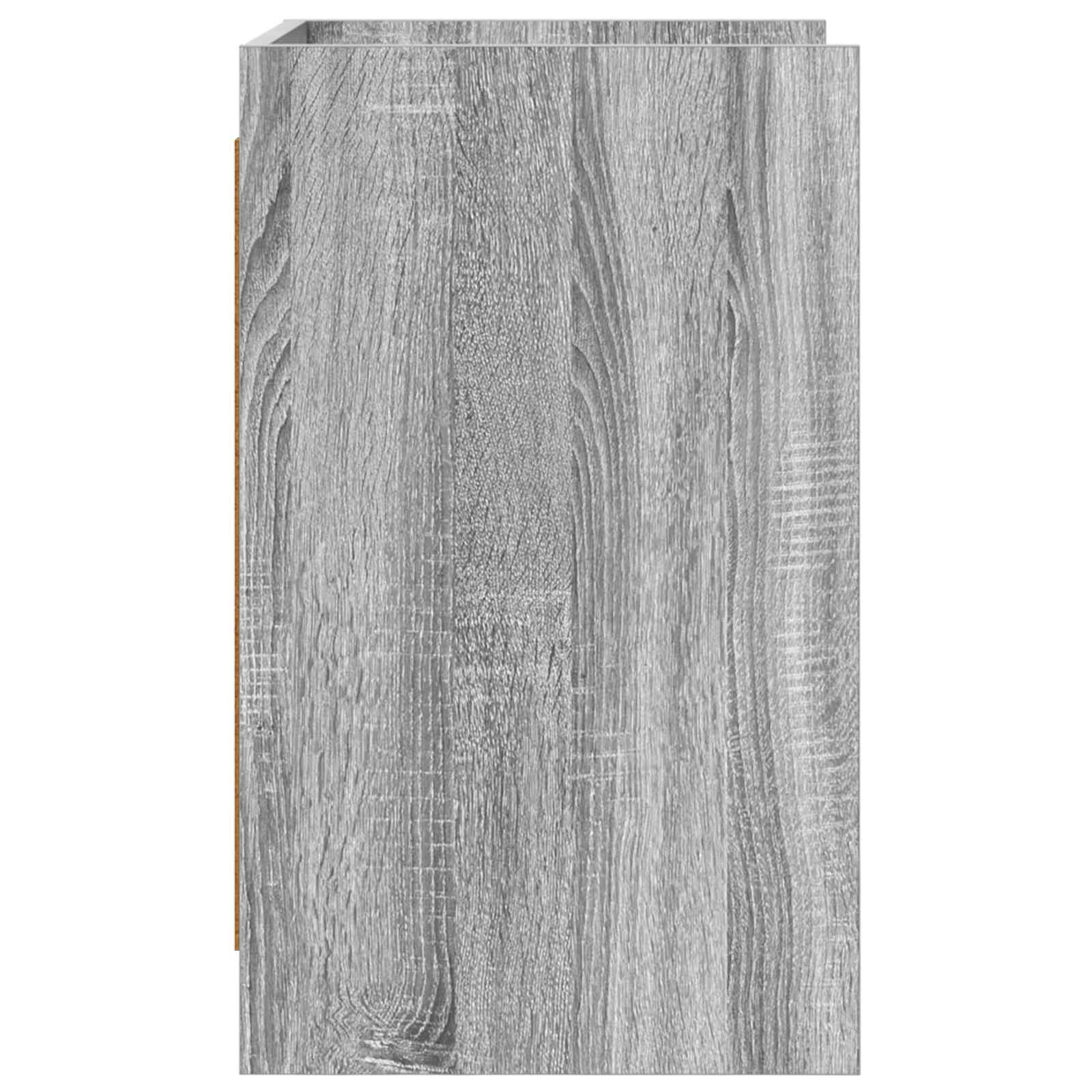 vidaXL Bedside Tables Grey Sonoma 40 x 36 x 60 cm Engineered Wood 5