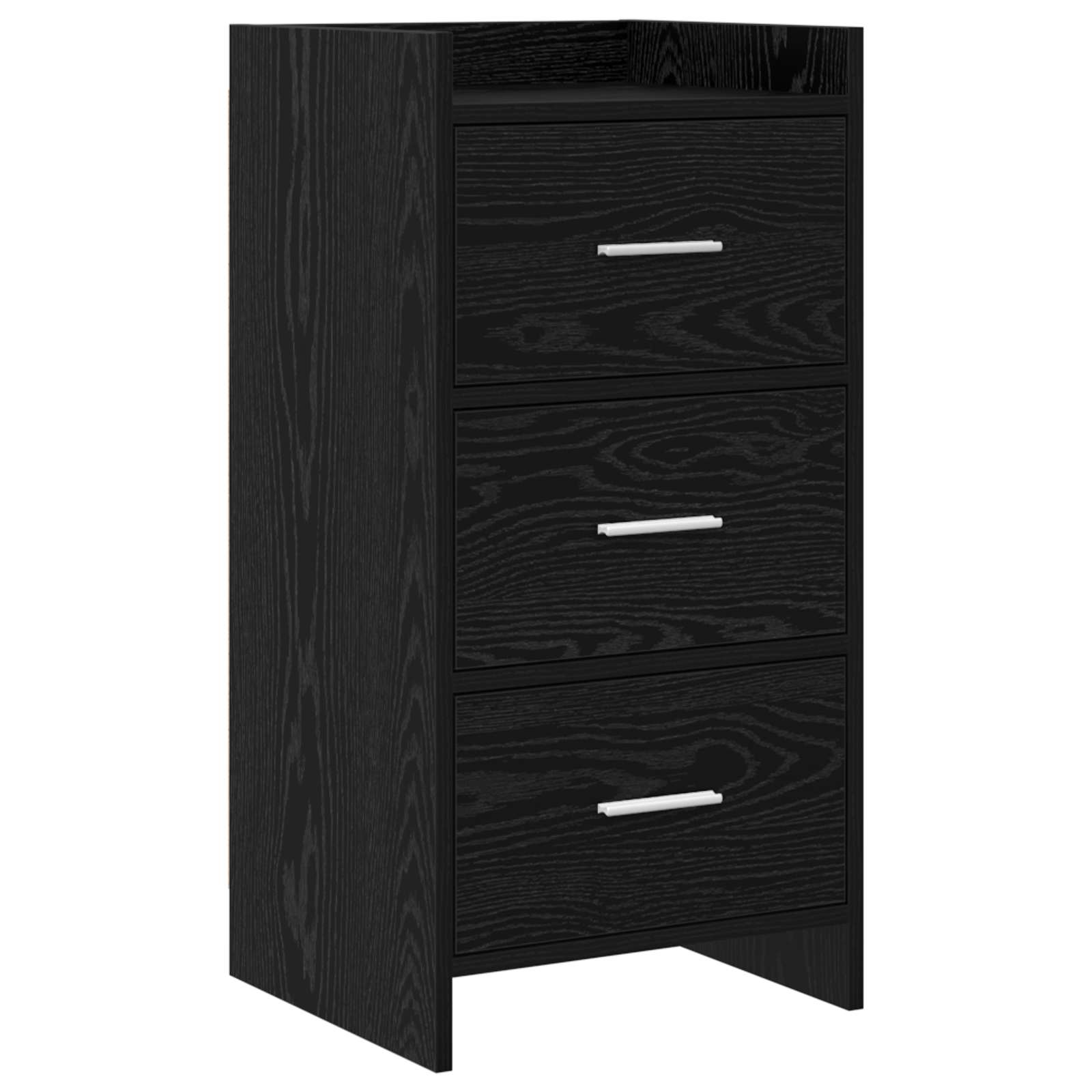 vidaXL Sideboard Black Oak 40 x 36 x 80 cm Engineered Wood 2