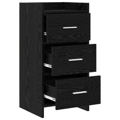 vidaXL Sideboard Black Oak 40 x 36 x 80 cm Engineered Wood 4